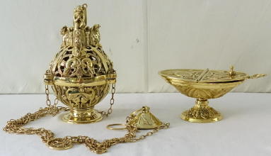 Brass Thurible and Boat 7915